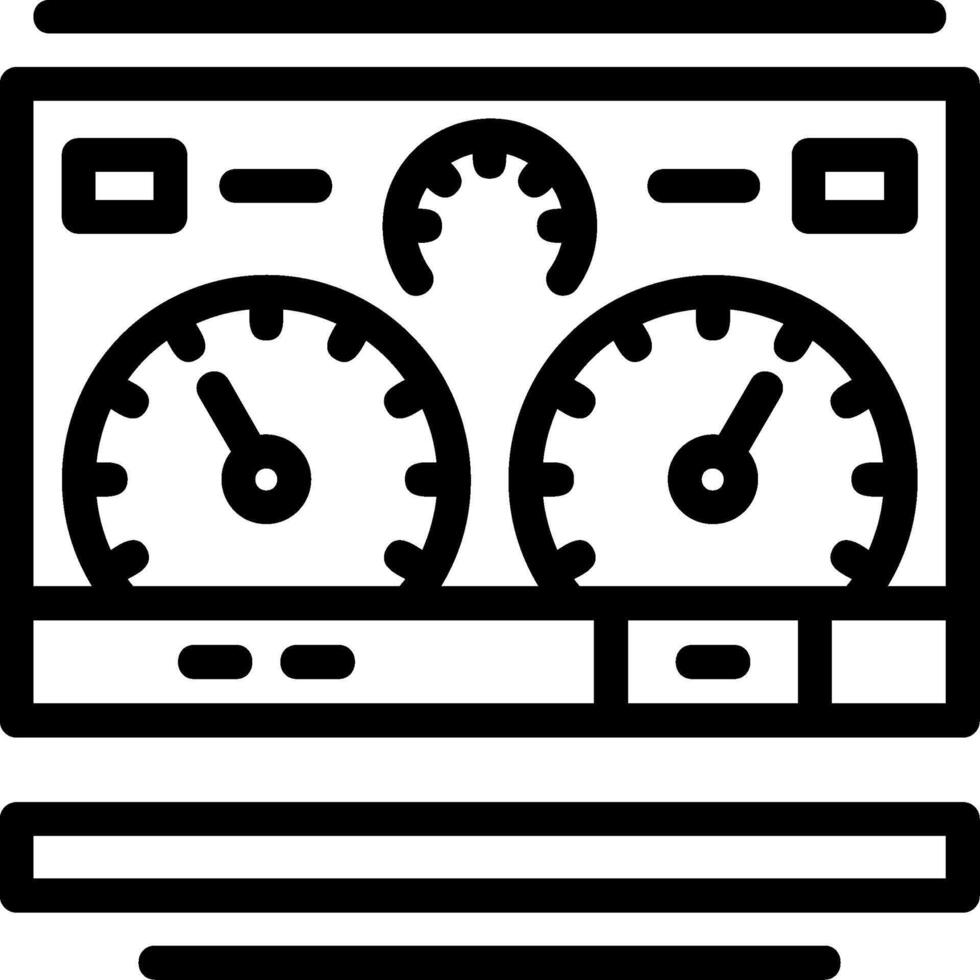 Dashboard Line Icon vector