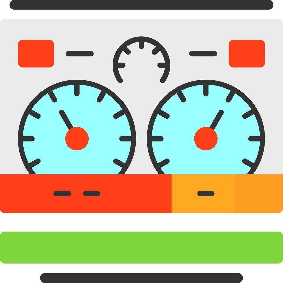 Dashboard Flat Icon vector