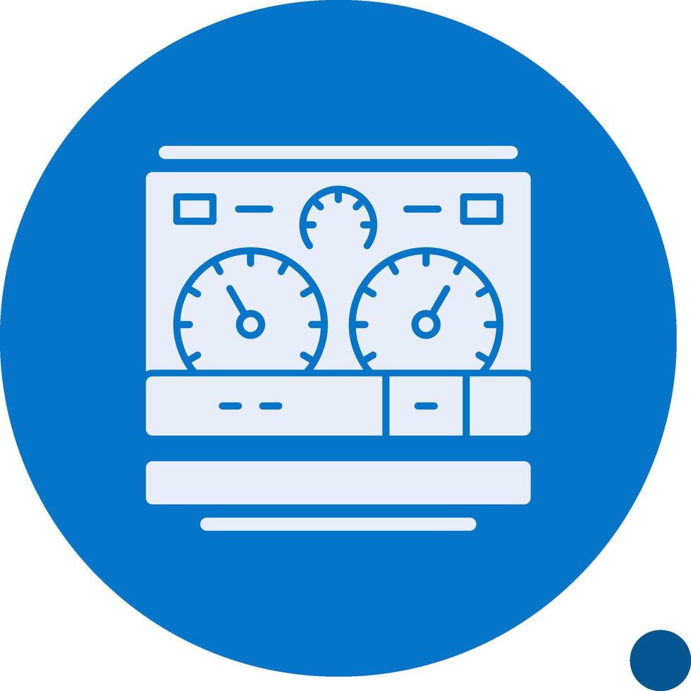 Dashboard Glyph Shadow Icon vector