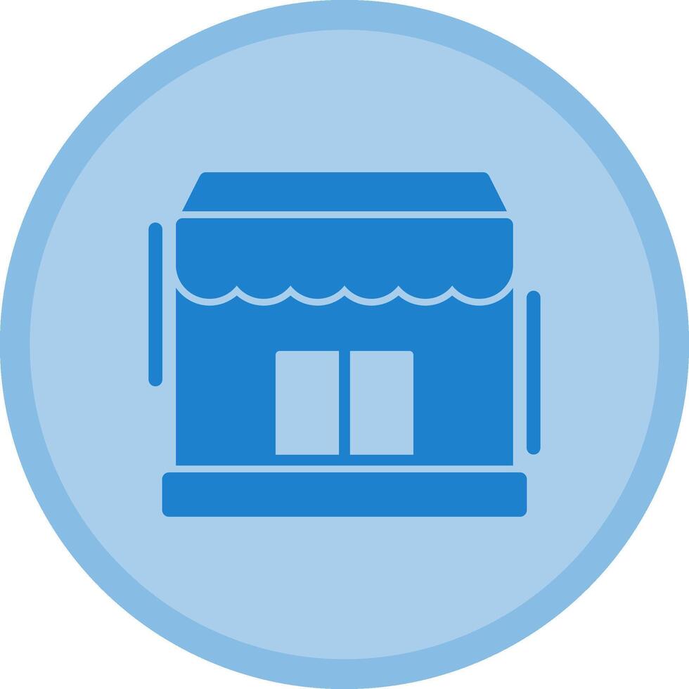 Storefront Multicolor Circle Icon vector