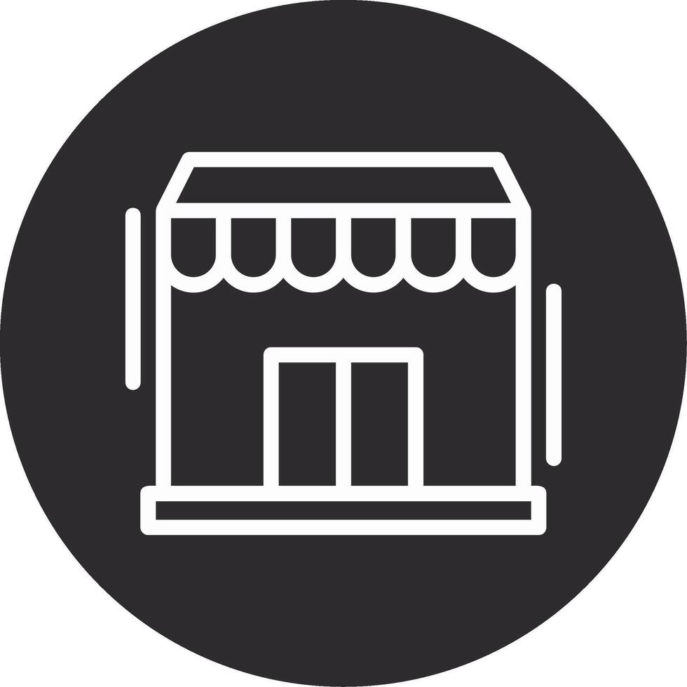 Storefront Inverted Icon vector