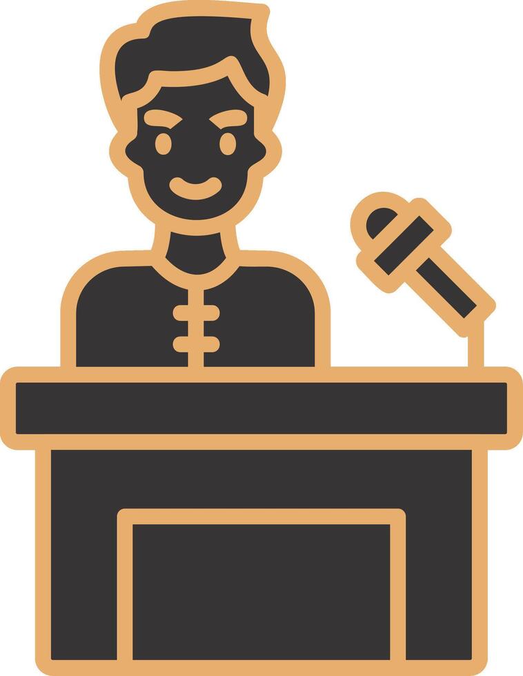 Press Conference Vector Icon