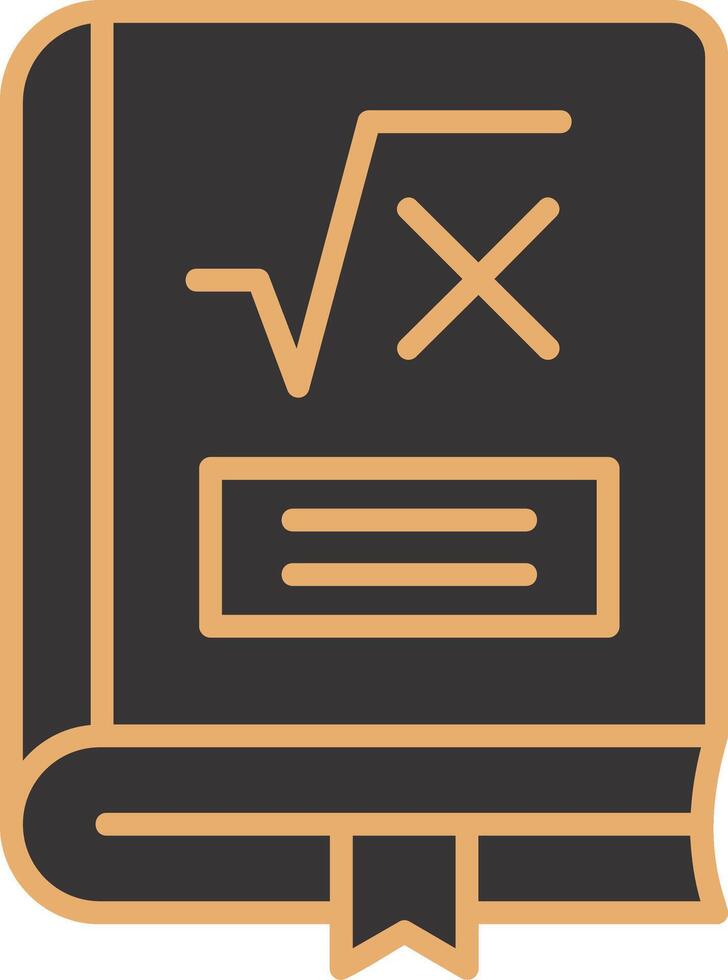 matemáticas libro vector icono