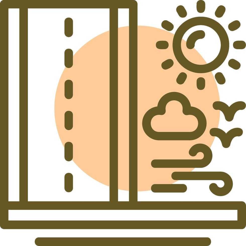 Road Linear Circle Icon vector