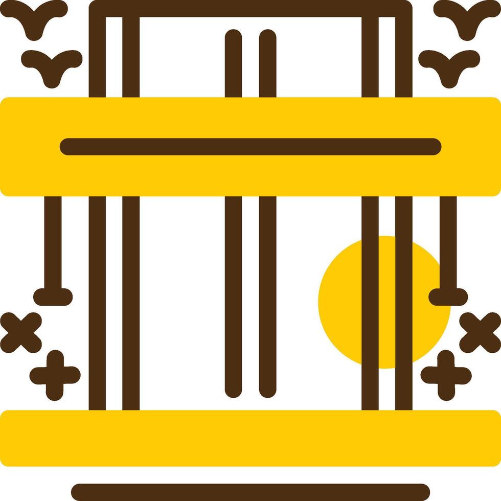 Highway Yellow Lieanr Circle Icon vector