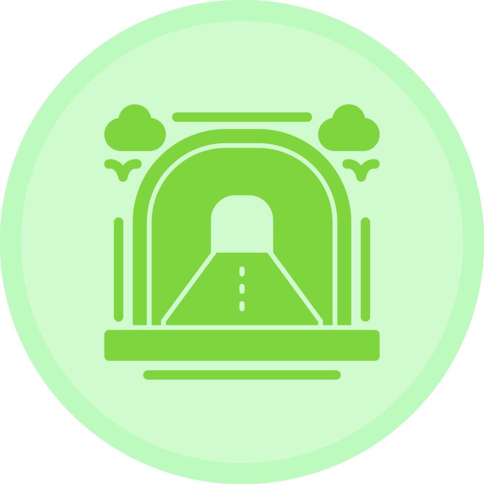 Tunnel Multicolor Circle Icon vector