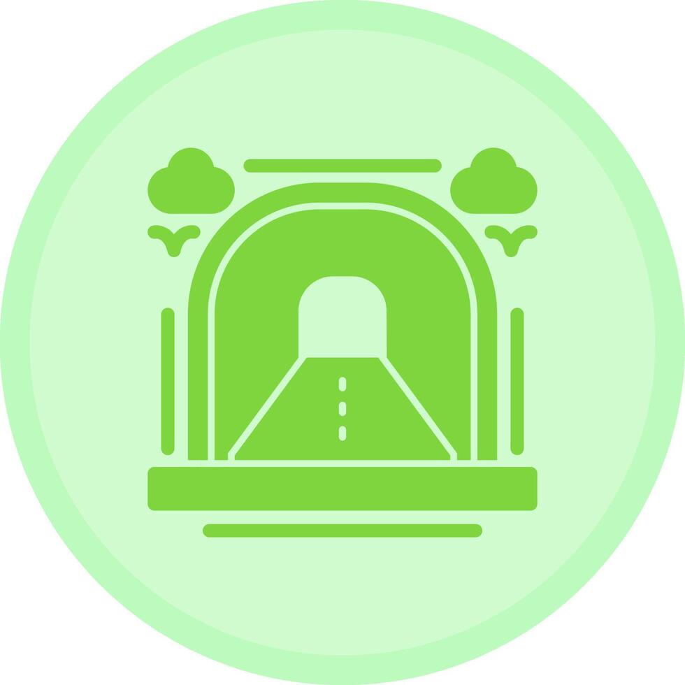 Tunnel Multicolor Circle Icon vector