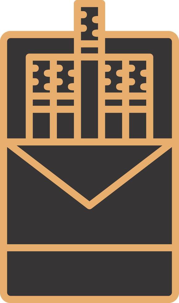 Cigarette pack Vector Icon