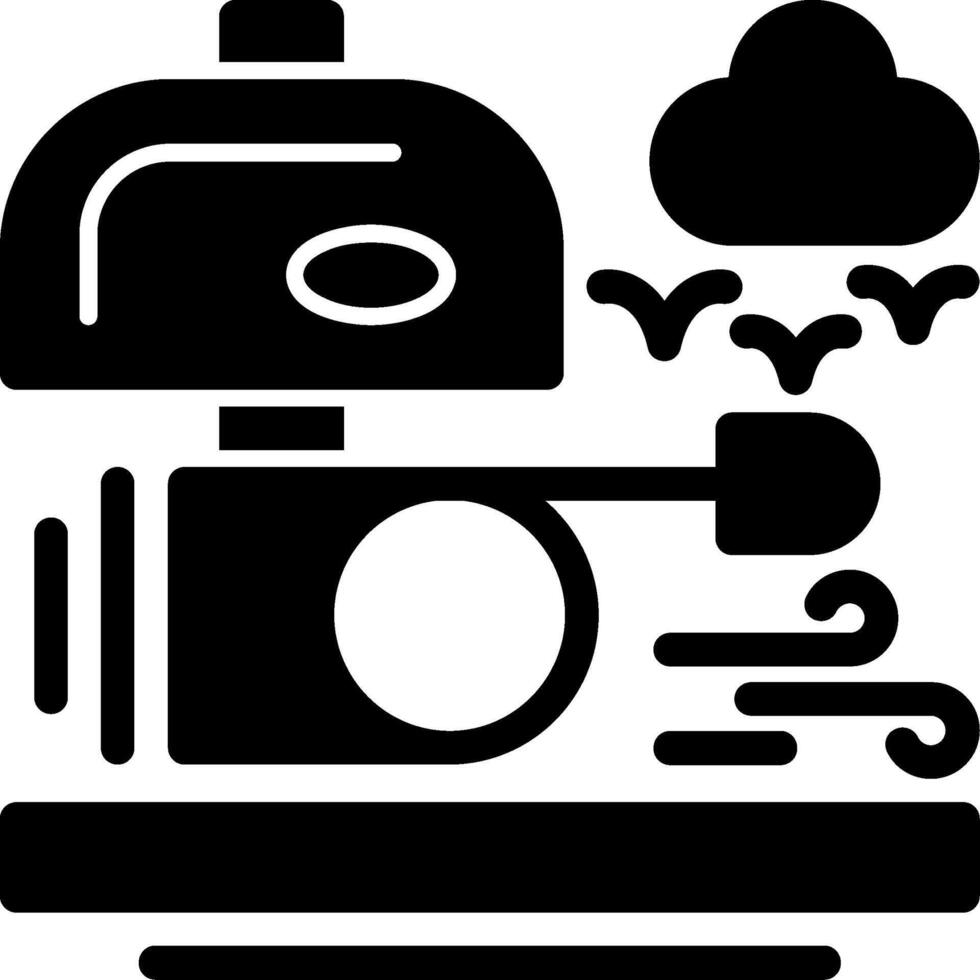 Bicycle bell Glyph Icon vector
