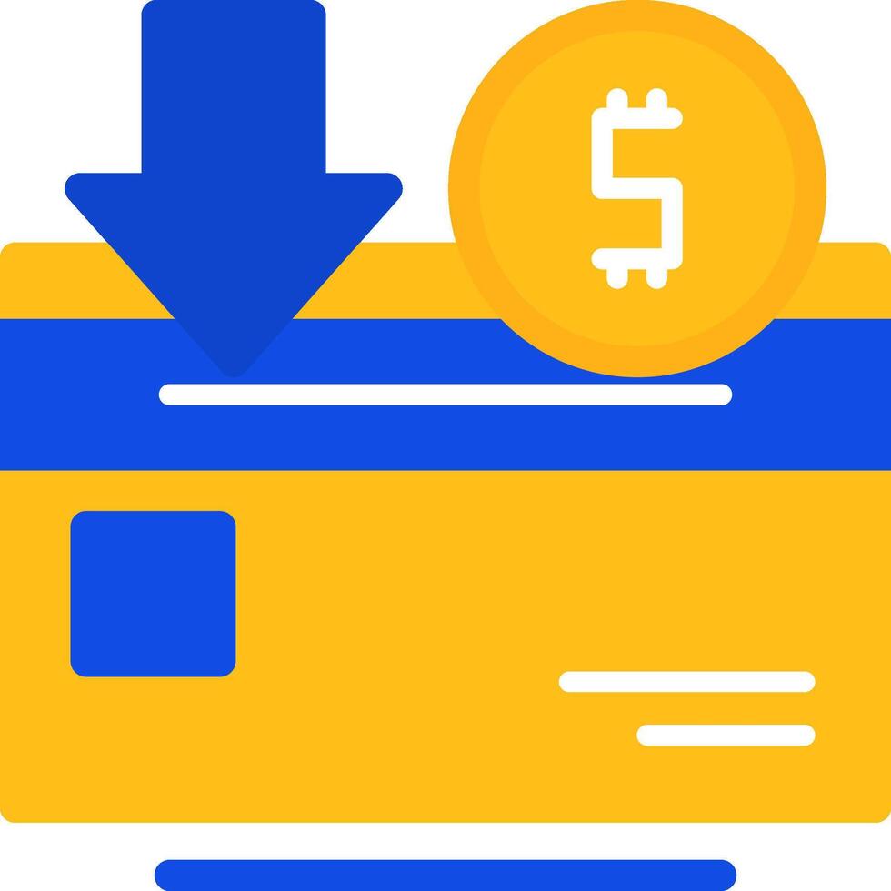 Savings Flat Two Color Icon vector