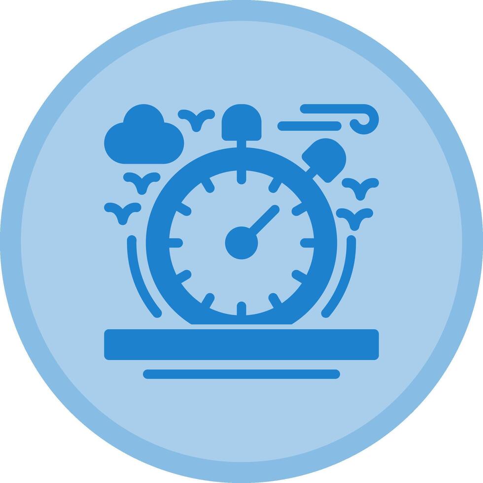 Stopwatch Multicolor Circle Icon vector