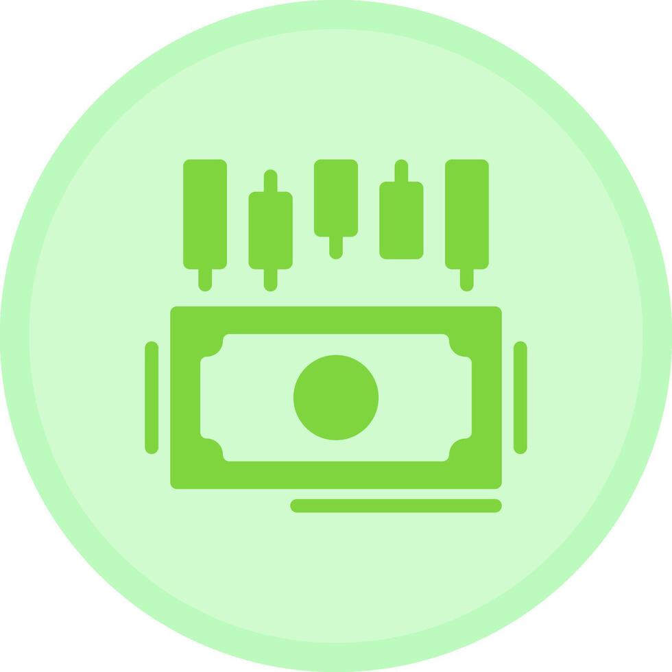 Investment Multicolor Circle Icon vector