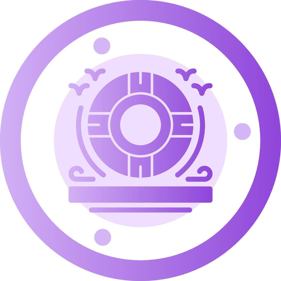 Flotation ring Glyph Gradient Icon vector