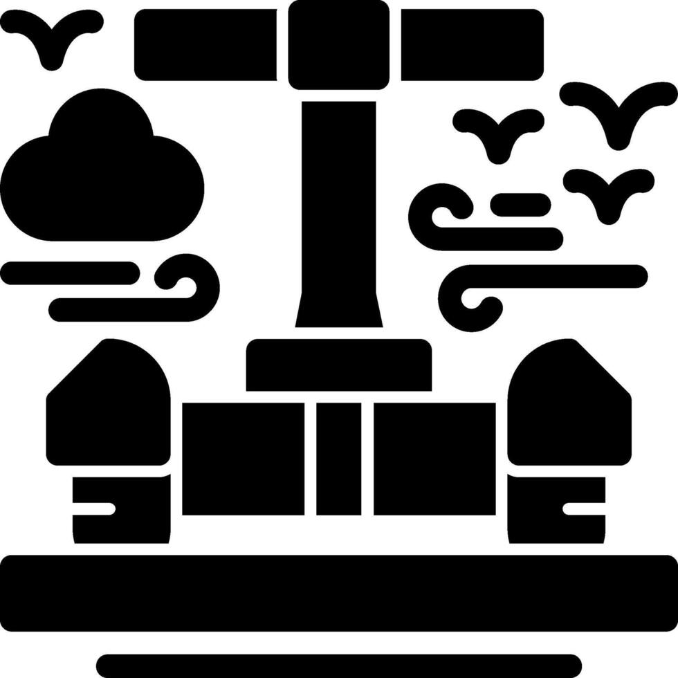 Segway Glyph Icon vector