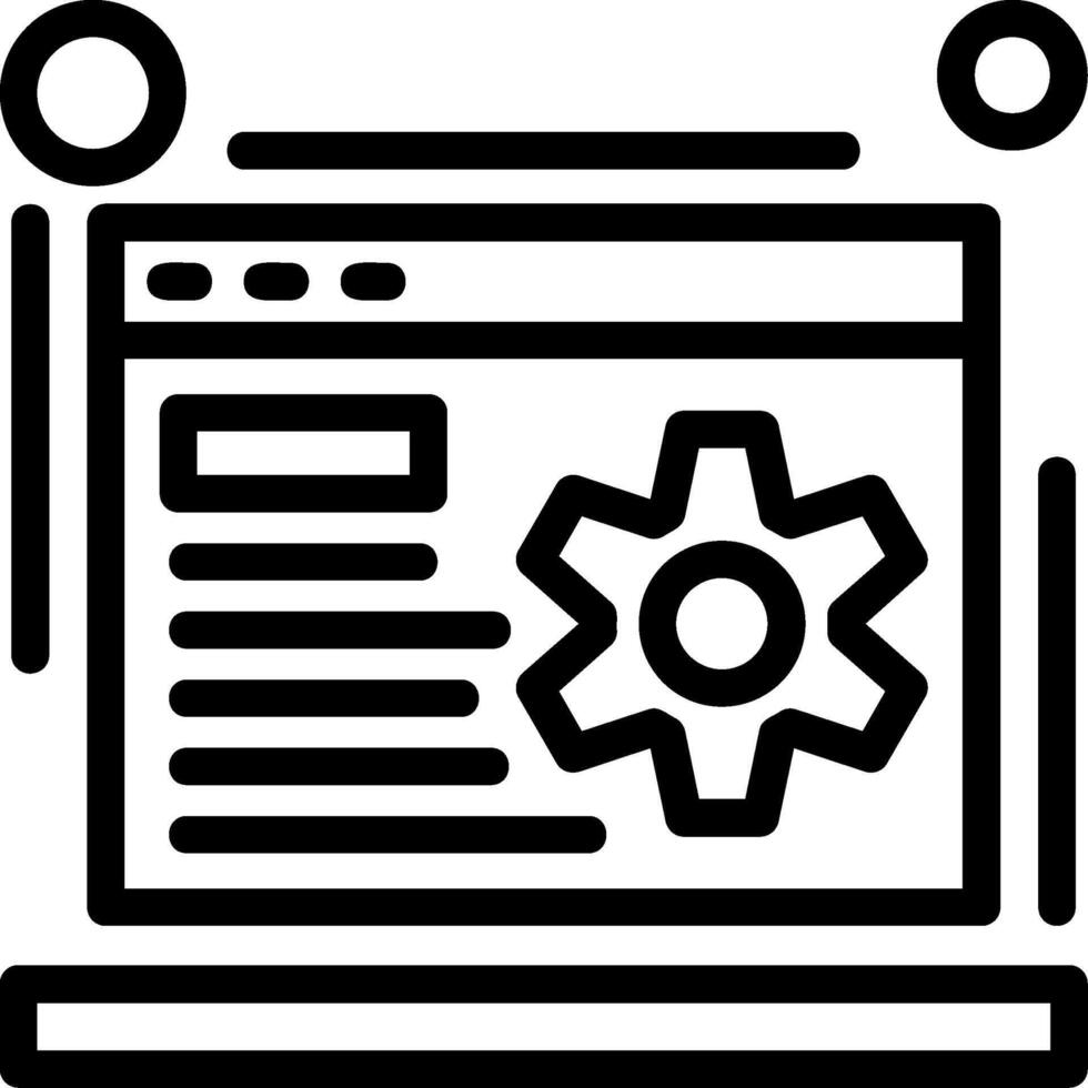 SEO Line Icon vector