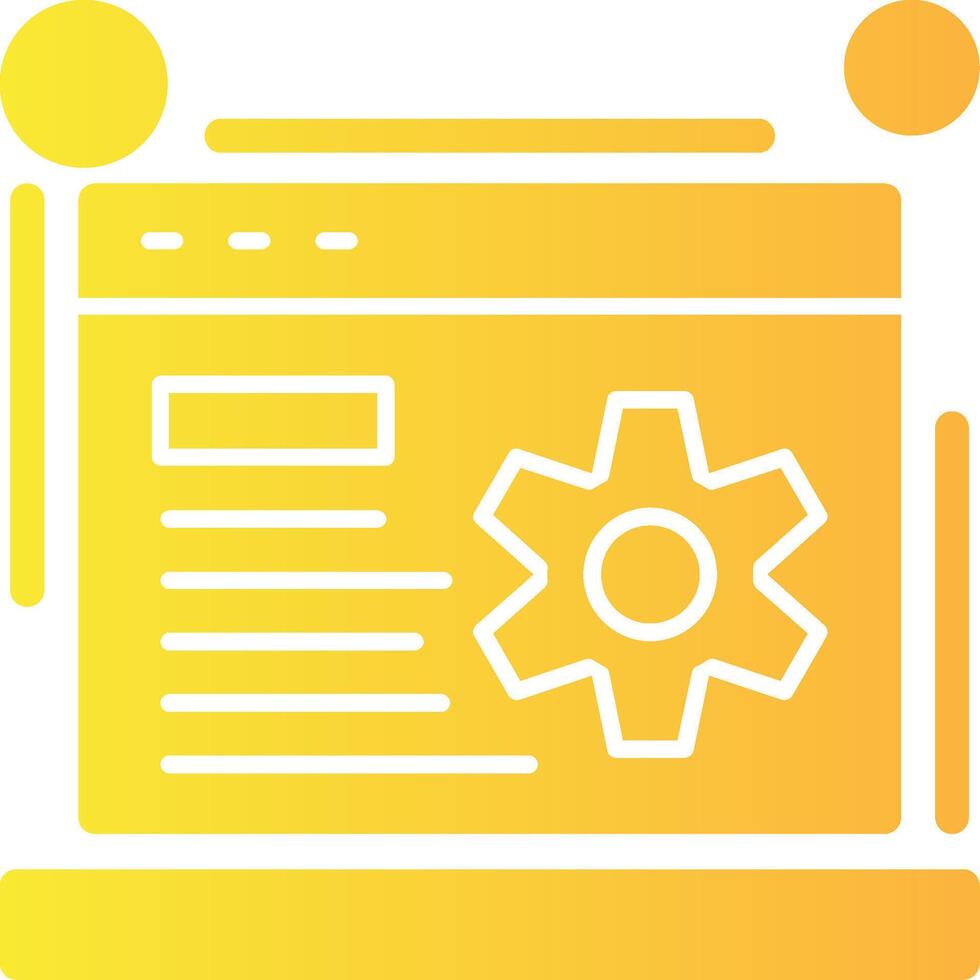 SEO Solid Multi Gradient Icon vector