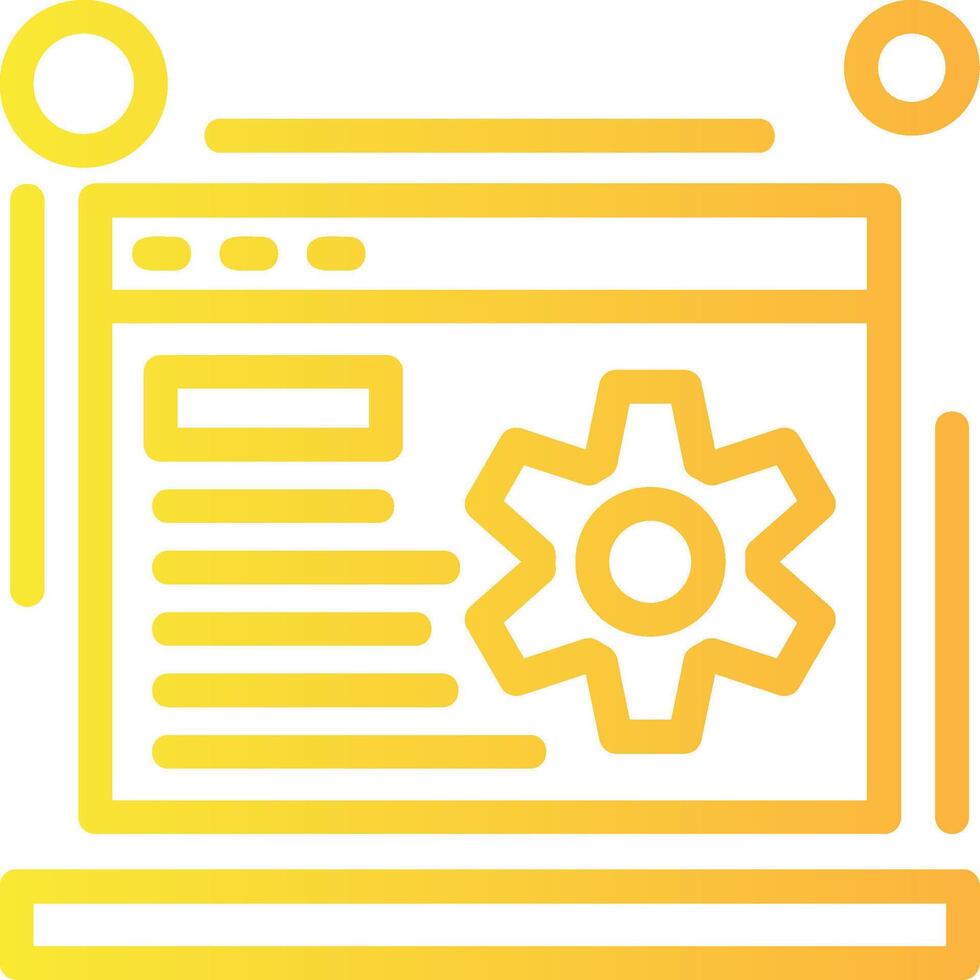 SEO Linear Gradient Icon vector