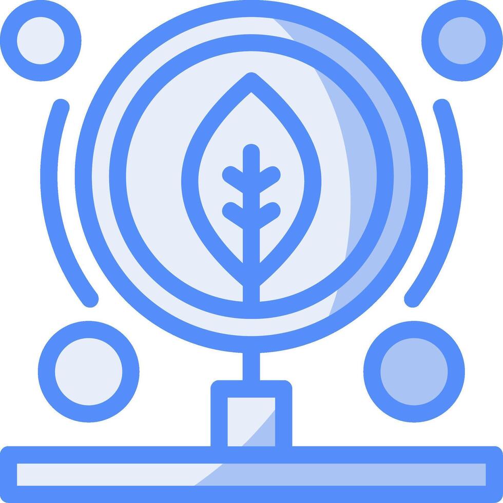 Organic search Line Filled Blue Icon vector