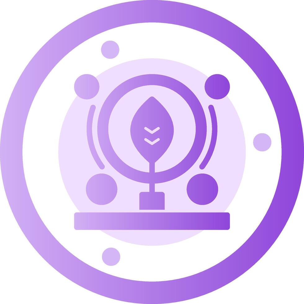 Organic search Glyph Gradient Icon vector