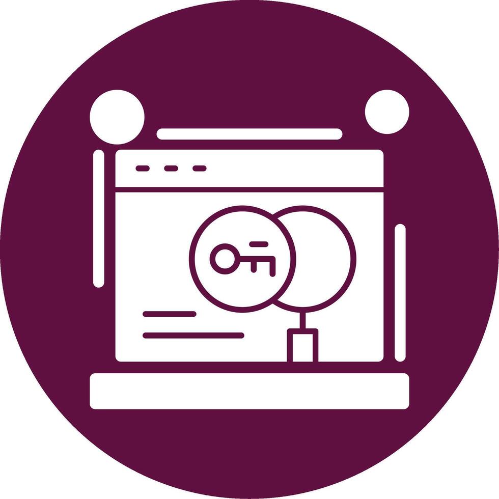 Keyword research Line Two Color Icon vector