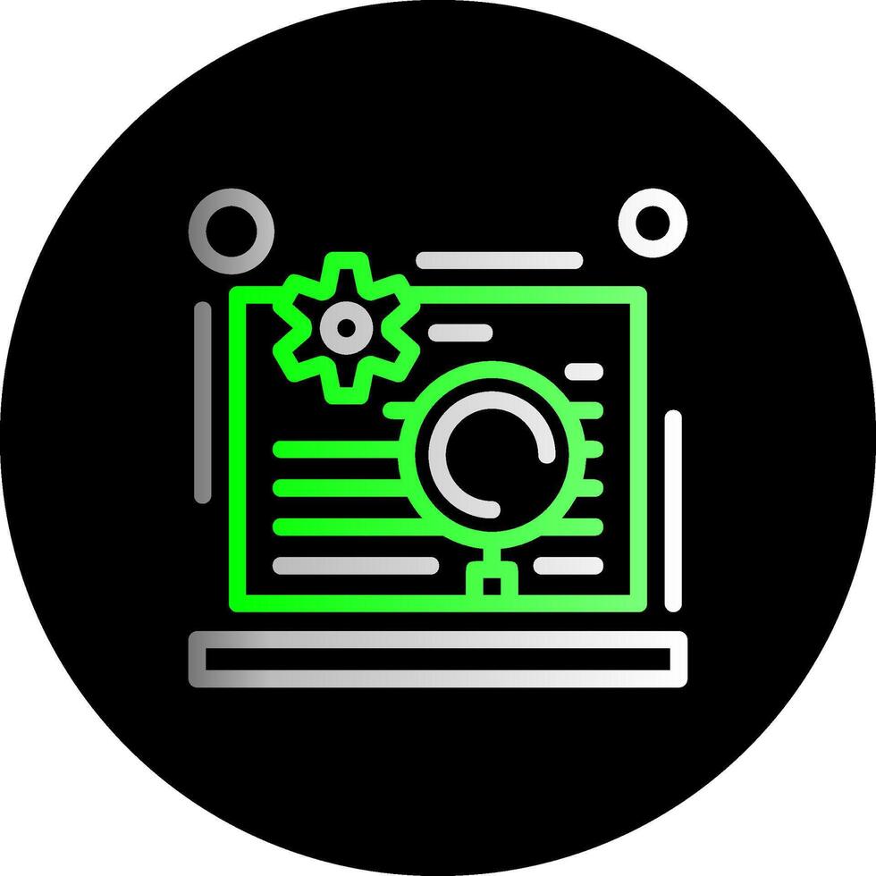 On-page SEO Dual Gradient Circle Icon vector