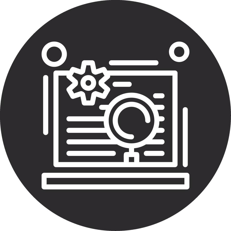 On-page SEO Inverted Icon vector