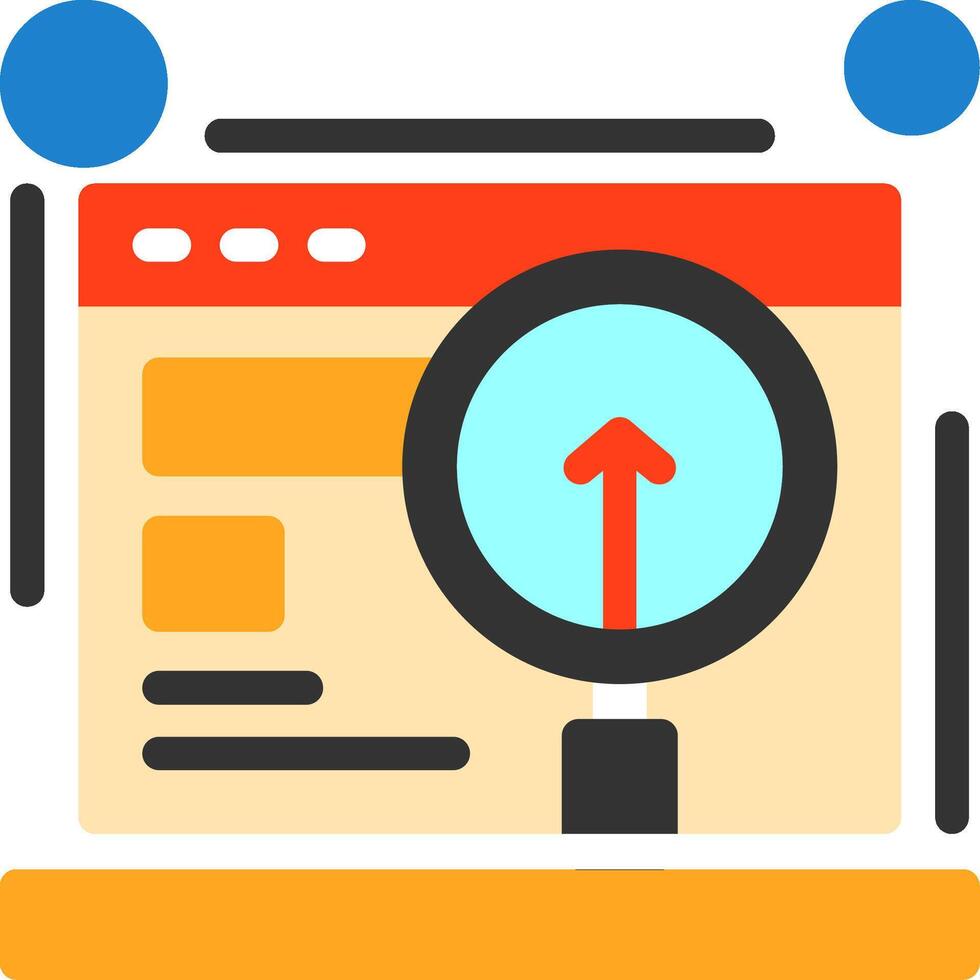 Off-page SEO Flat Icon vector