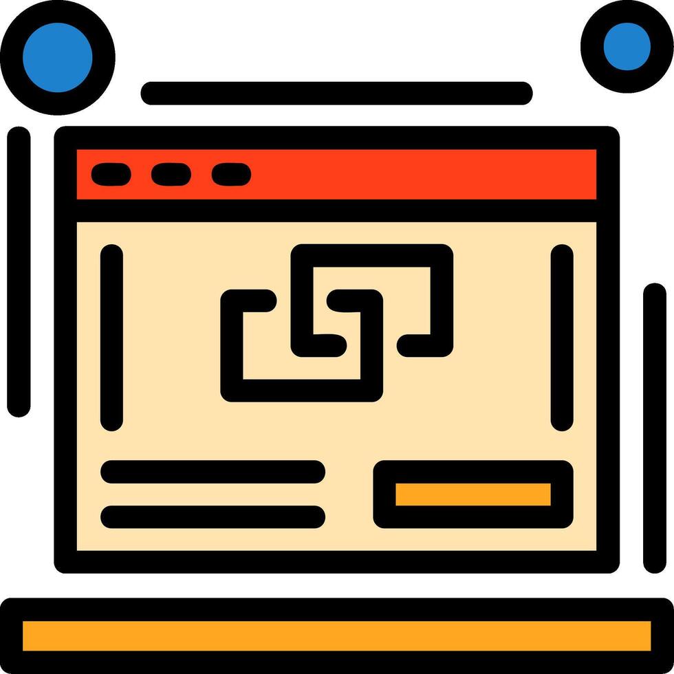 Link building Line Filled Icon vector