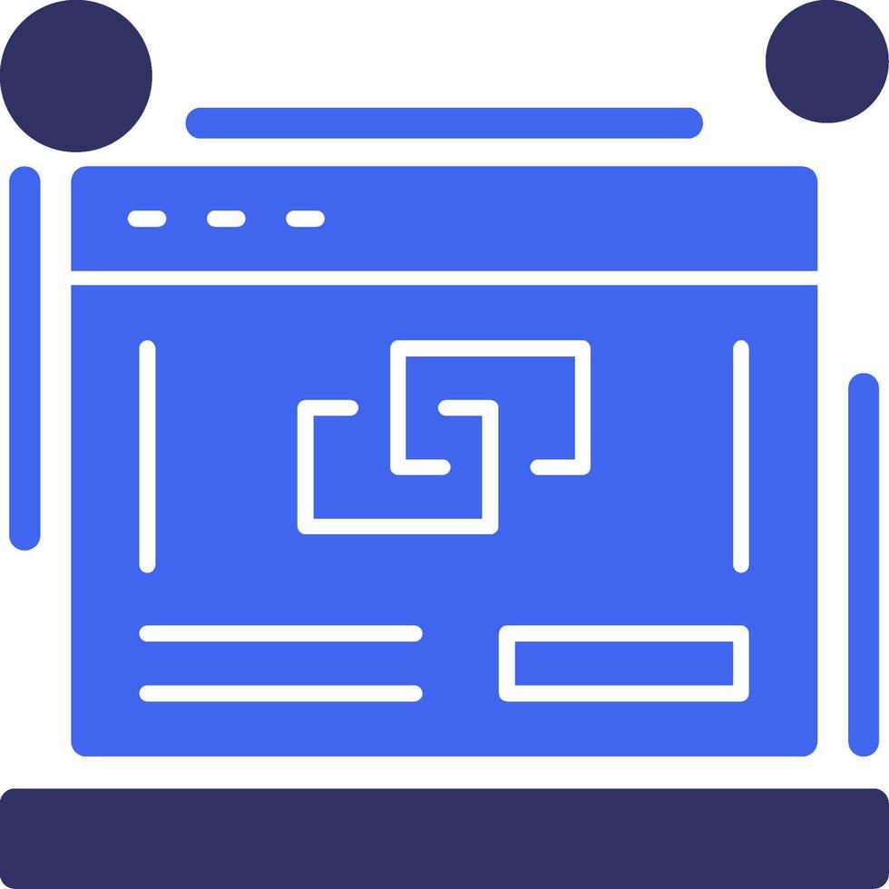 Link building Solid Two Color Icon vector