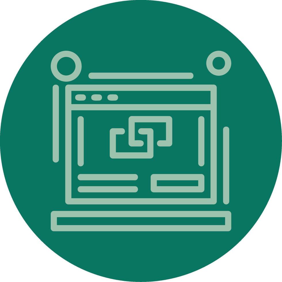 Link building Line Multi color Icon vector