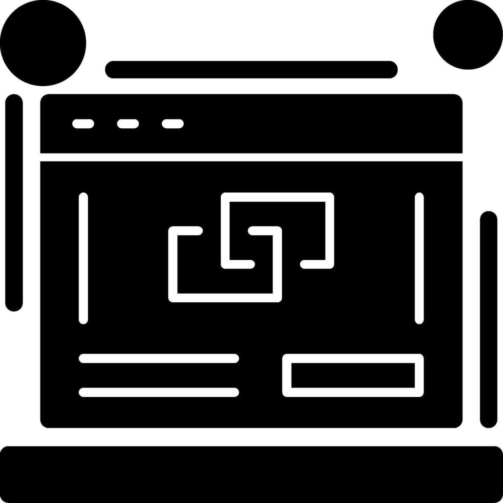 Link building Glyph Icon vector