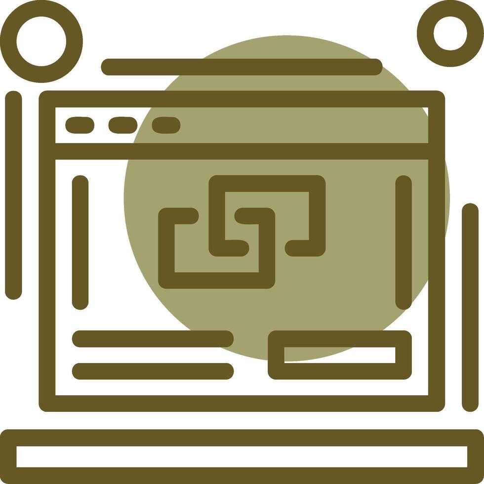 Link building Linear Circle Icon vector