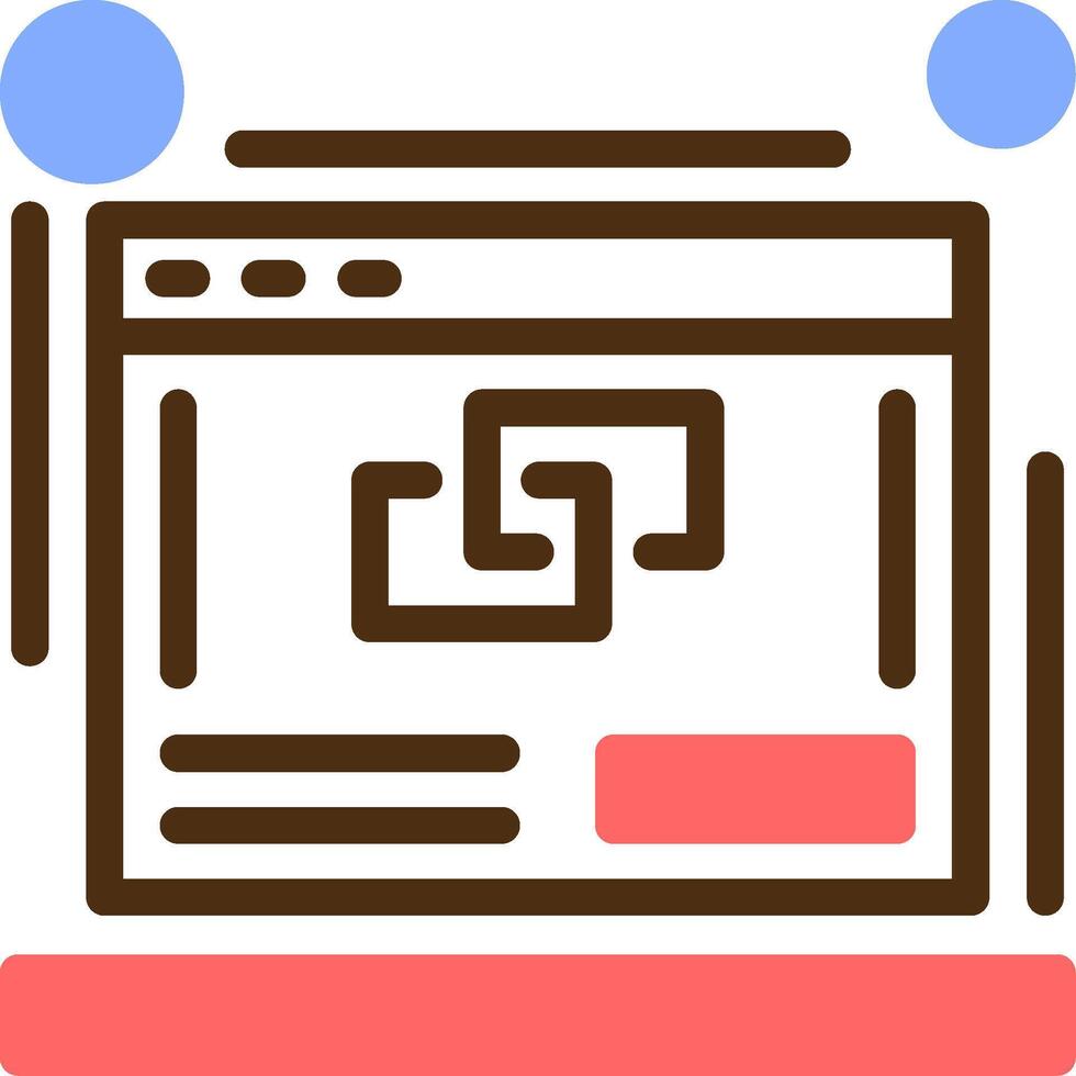 Link building Color Filled Icon vector
