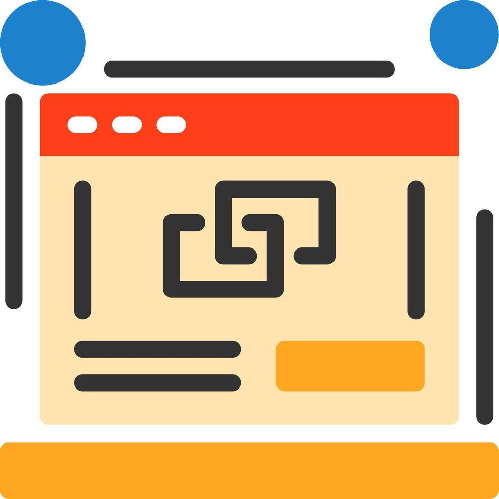 Link building Flat Icon vector