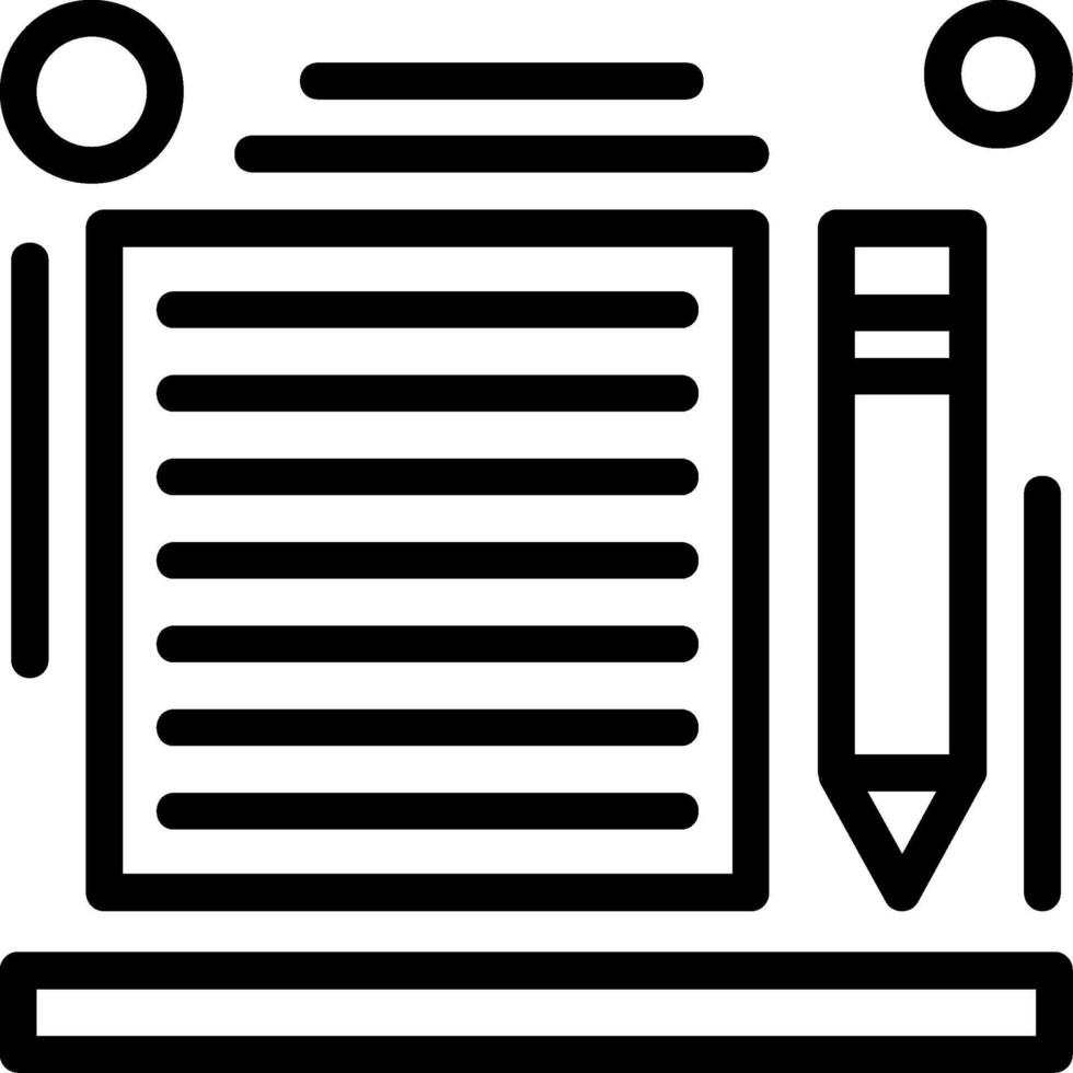 Content Line Icon vector