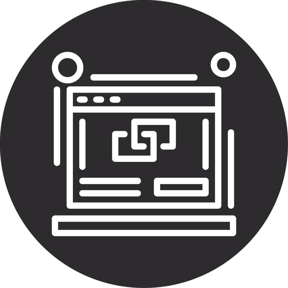 Link building Inverted Icon vector