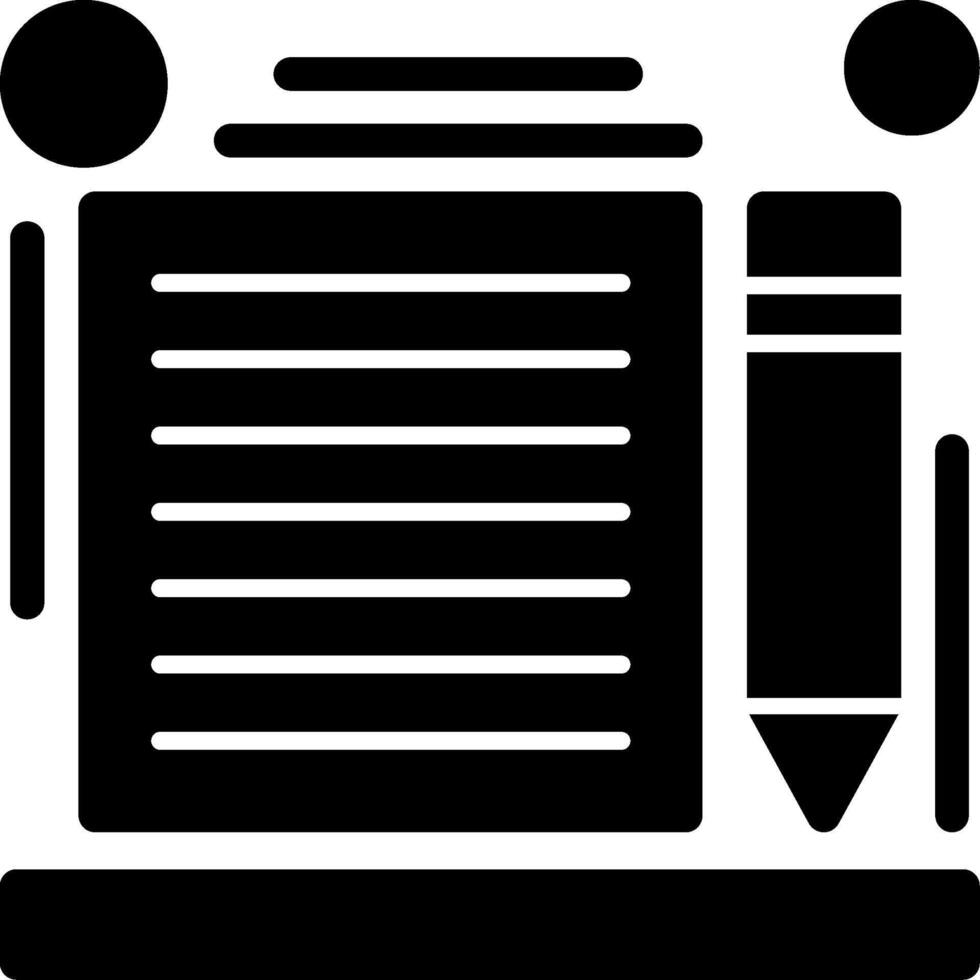 Content Glyph Icon vector