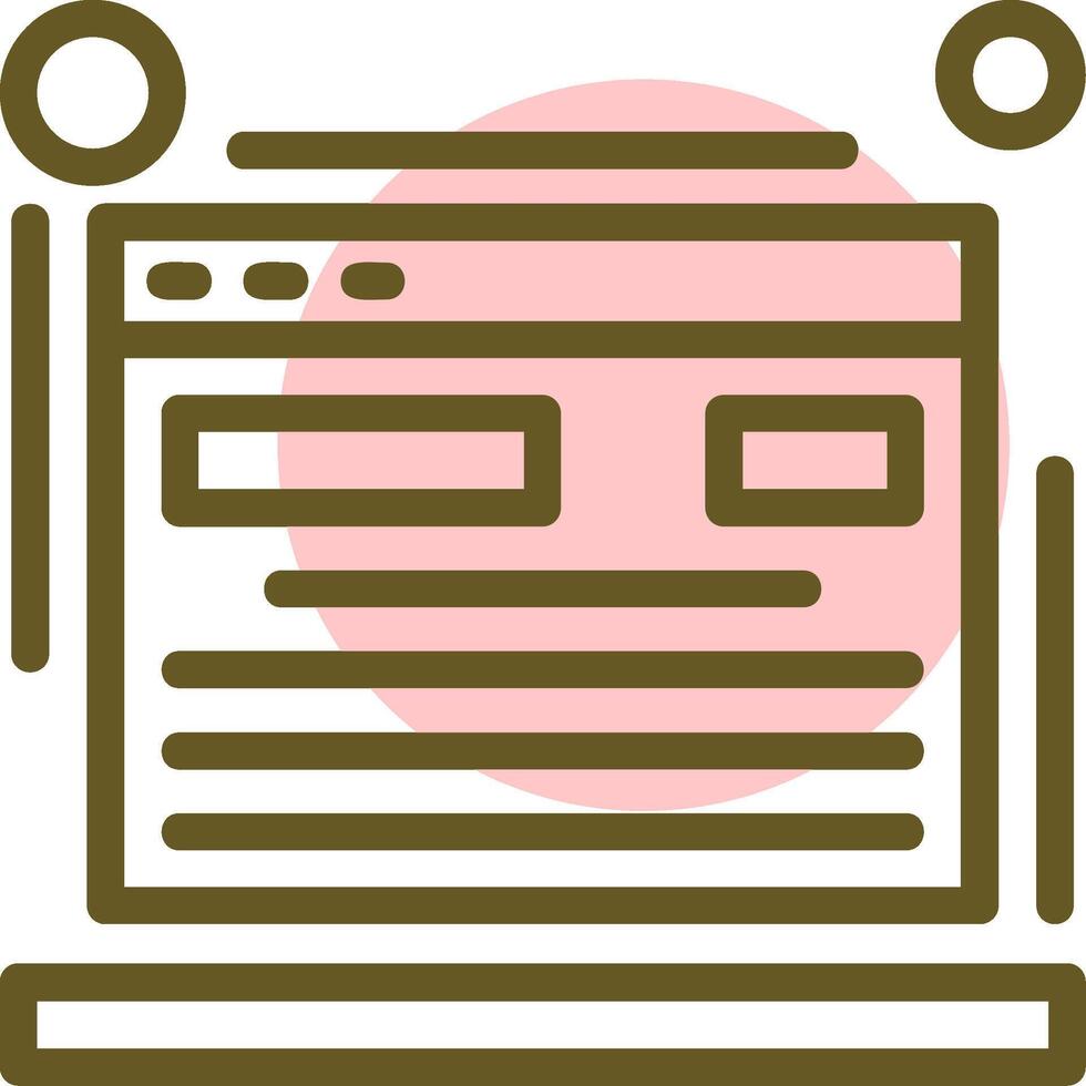 Blog Linear Circle Icon vector