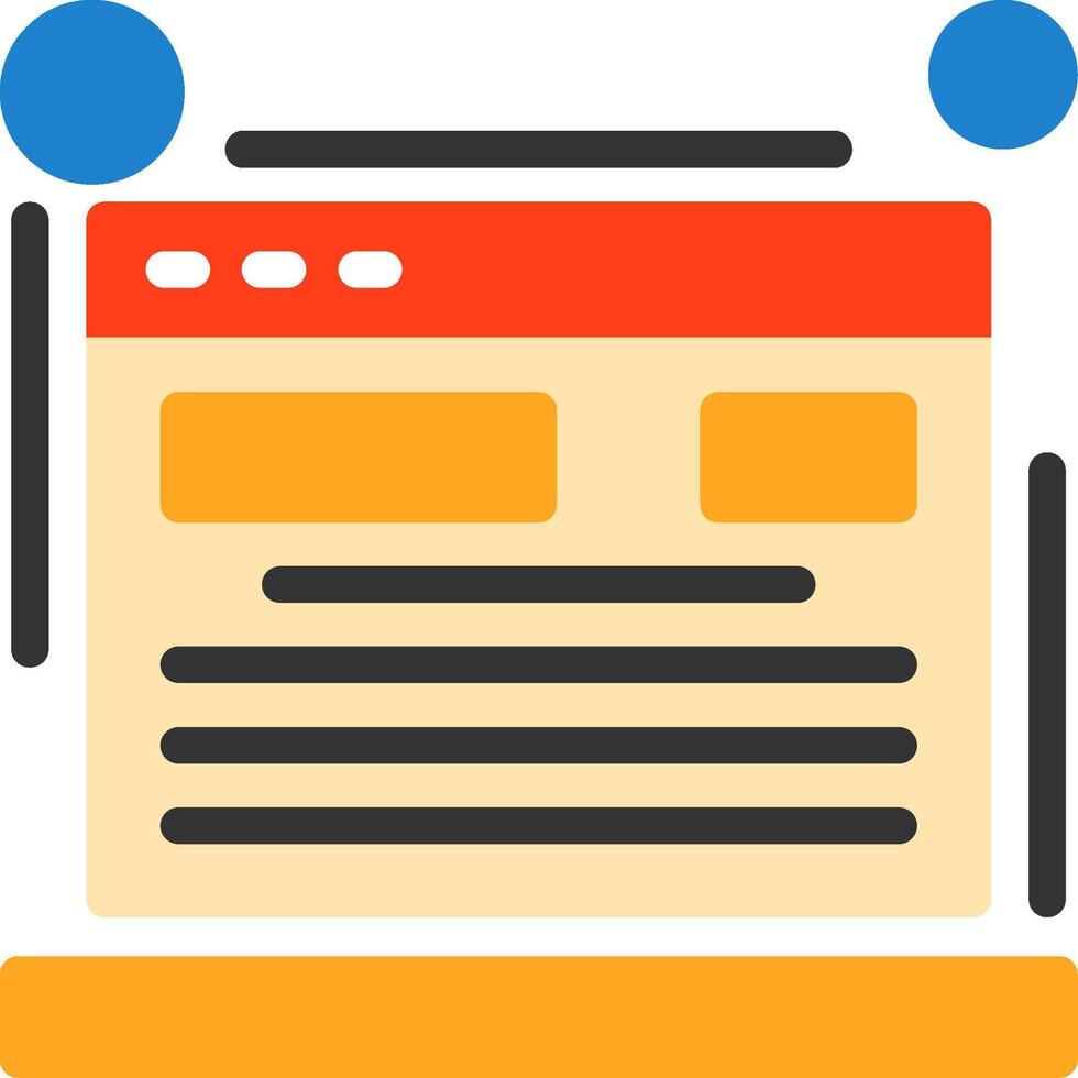 Blog Flat Icon vector