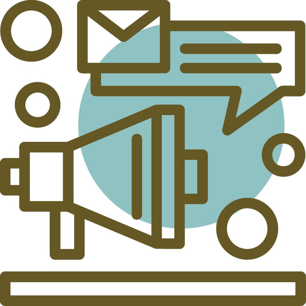 Social media Linear Circle Icon vector