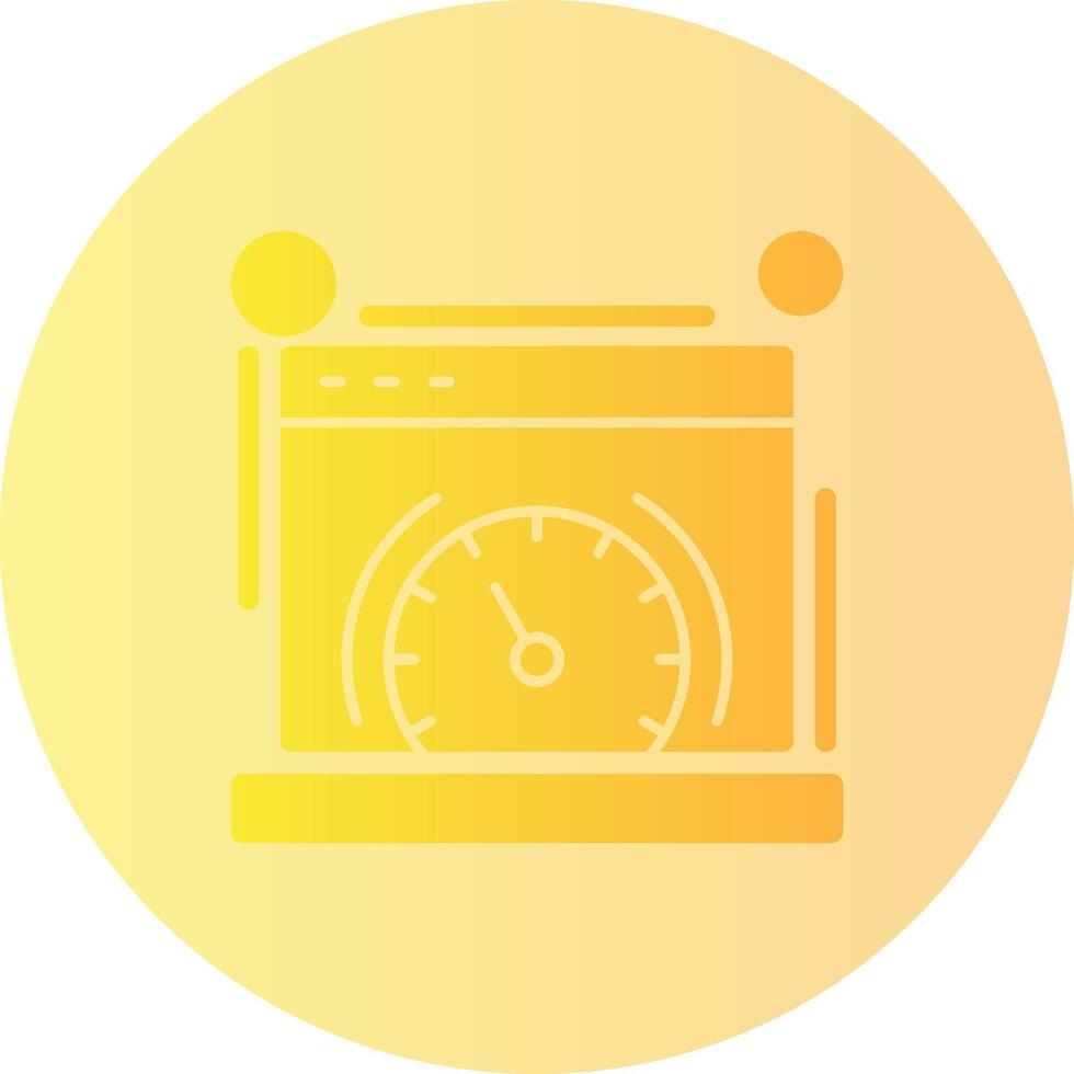 Page speed Gradient Circle Icon vector