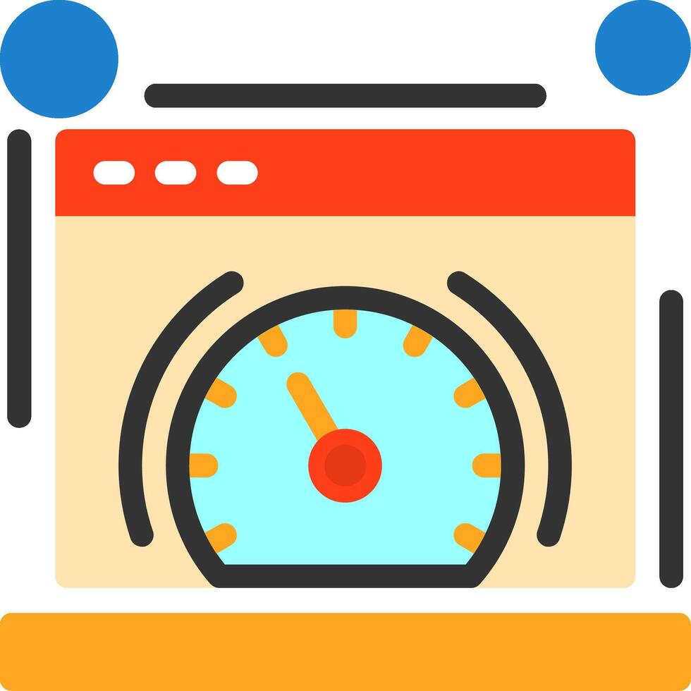 Page speed Flat Icon vector