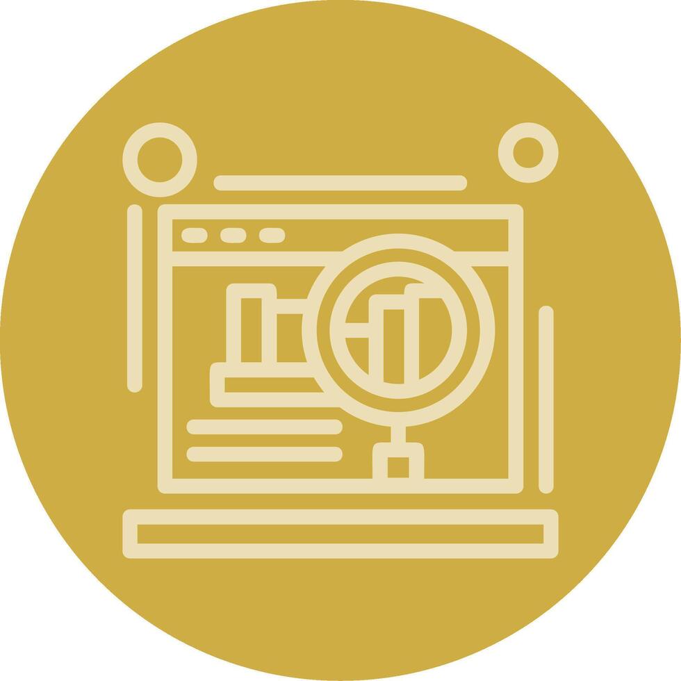 Website audit Line Multi color Icon vector
