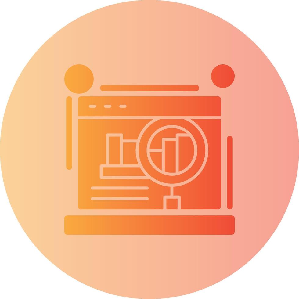 Website audit Gradient Circle Icon vector