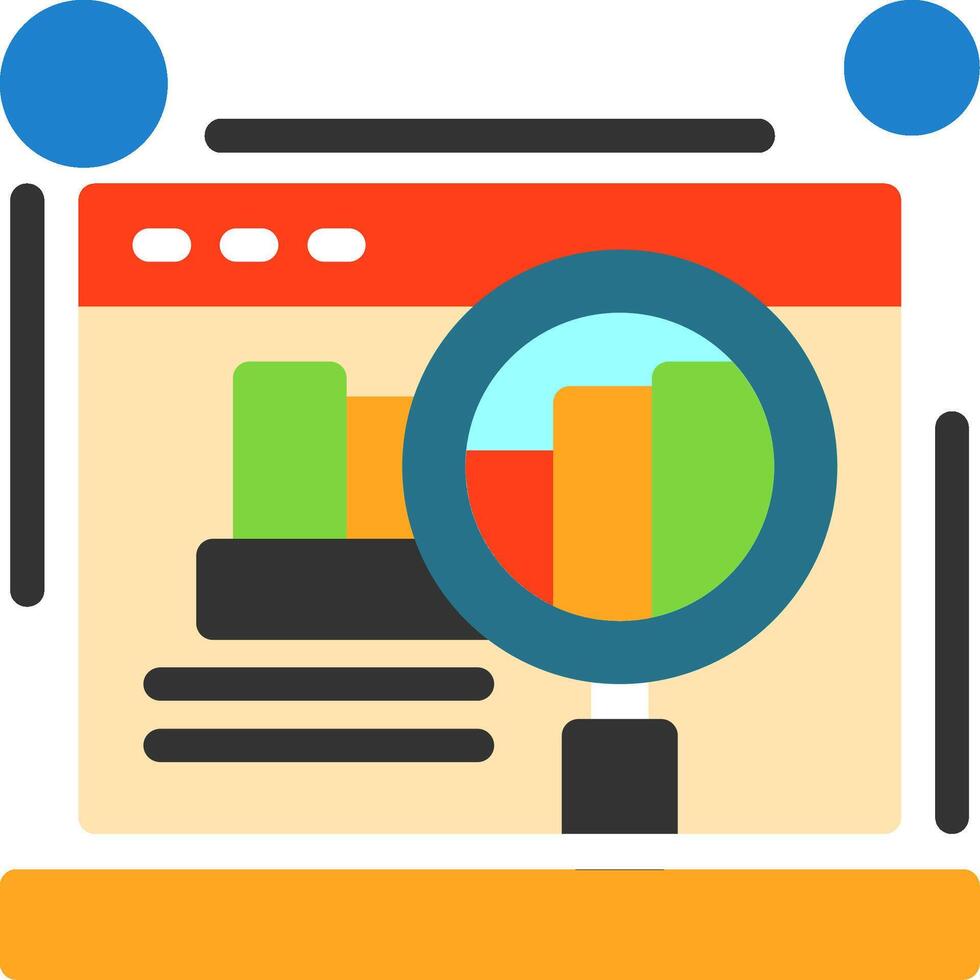 Website audit Flat Icon vector