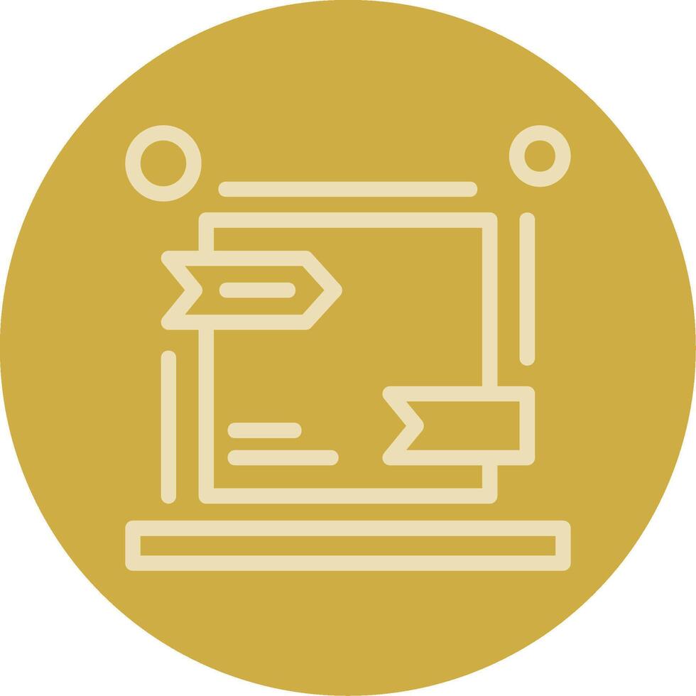 Canonical URL Line Multi color Icon vector
