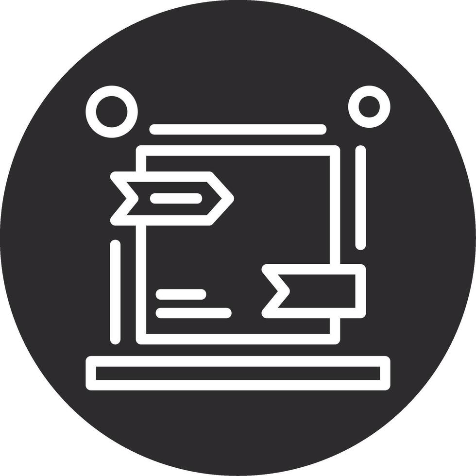 Canonical URL Inverted Icon vector