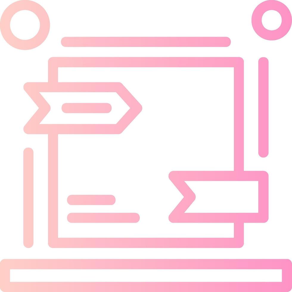 Canonical URL Linear Gradient Icon vector