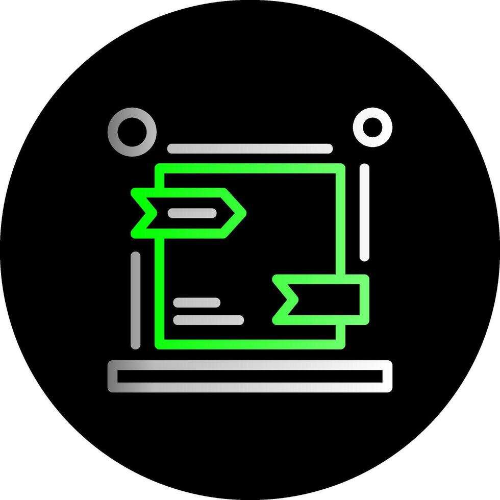 Canonical URL Dual Gradient Circle Icon vector