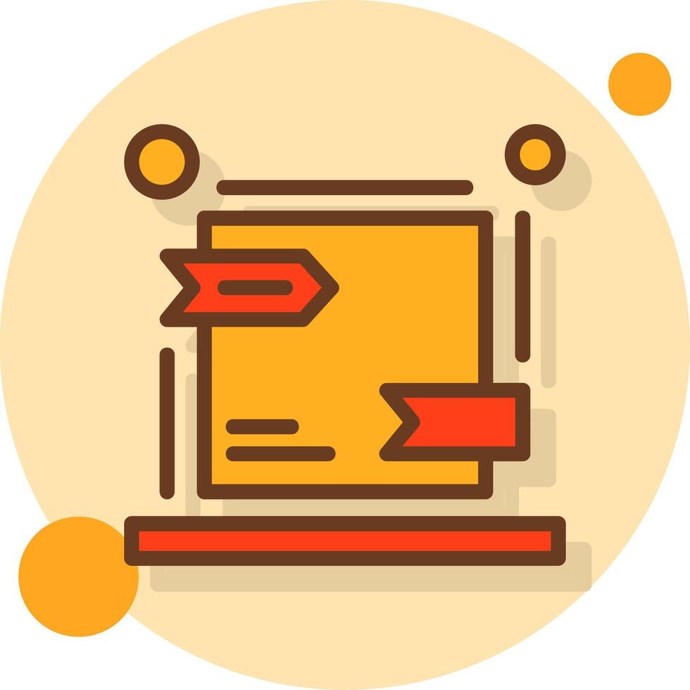 Canonical URL Filled Shadow Circle Icon vector